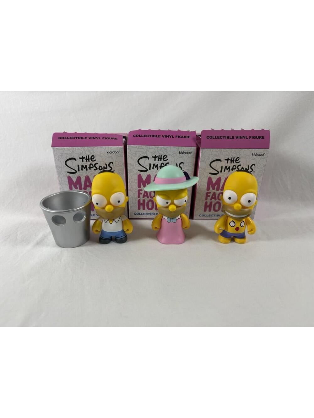 Kidrobot Many Faces Of Homer Lot Of 3